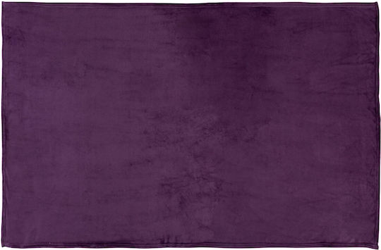 Atmosphera Κουβέρτα Fleece Καναπέ 130x180εκ. Purple 156047Z