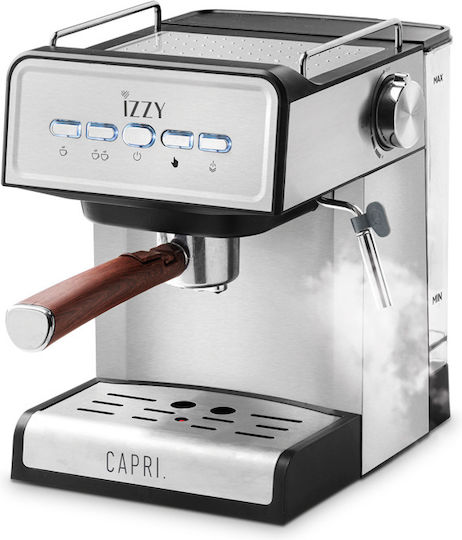Izzy IZ-6013 Espressomaschine 1000W Druck 20bar Silber