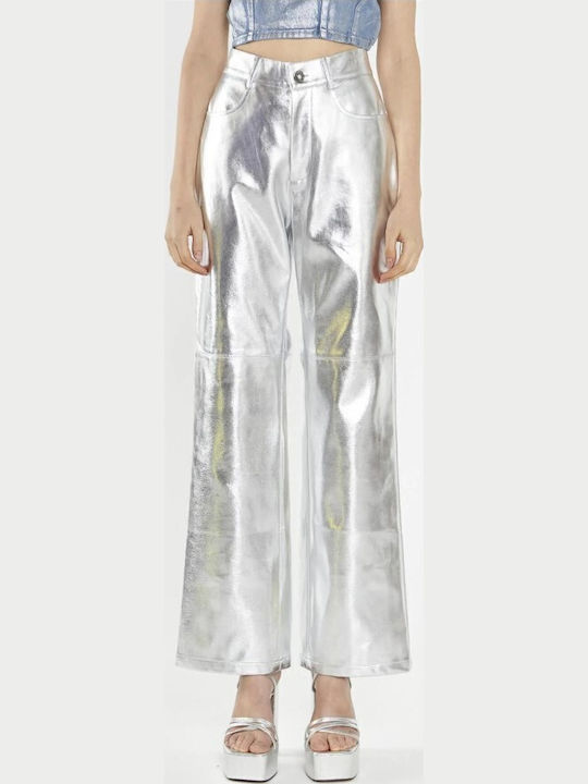 Women's Silver Jean Pants