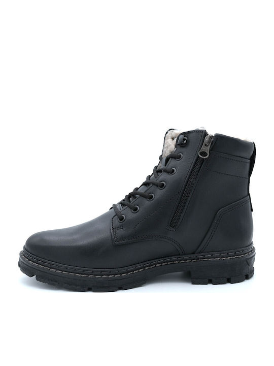 Leather Black Men's Boots