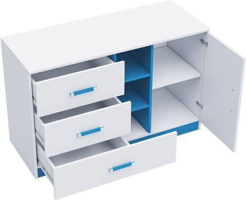 Συρταριέρα Κρεβατοκάμαρας Ξύλινη Akron K108 130x40x83εκ.