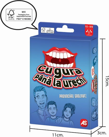 Joc de Societate Game with Mouth to Ears pentru 3 Jucători 10+ Ani AS