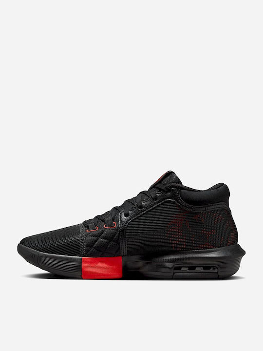 LeBron Witness 8 High Basketball Shoes Black / University Red / White