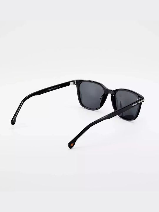 Cosselie Calabria Men's Sunglasses with Black Horn-Rimmed Frame and Gray Lenses