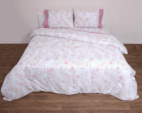 Anna Riska Set Queen 220x240 Border 3002 Pink