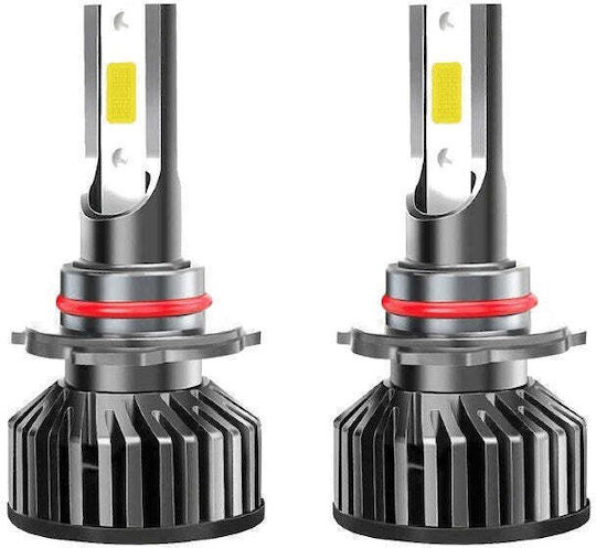 Set de 2 becuri LED HB4 9006 100W COB 12000lm 6000K Lumină Alb Rece