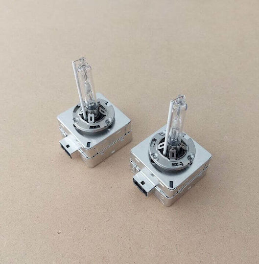 Set de 2 becuri Xenon D1s 35w 6000k 3200lm Lumină alb-gălbuie