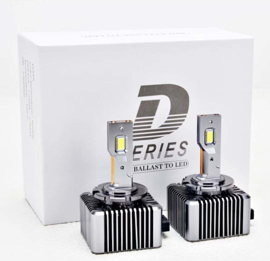 Set de 2 becuri D3s 35w 12.000lm Canbus cu radiator din aluminiu cu miez de cupru