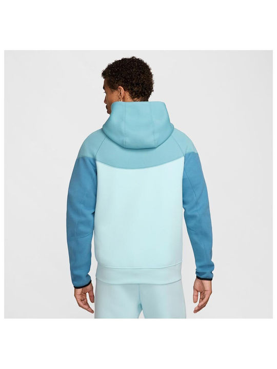 Nike Tech Fleece Windrunner Sweatshirt with Hood Turquoise FZ4709