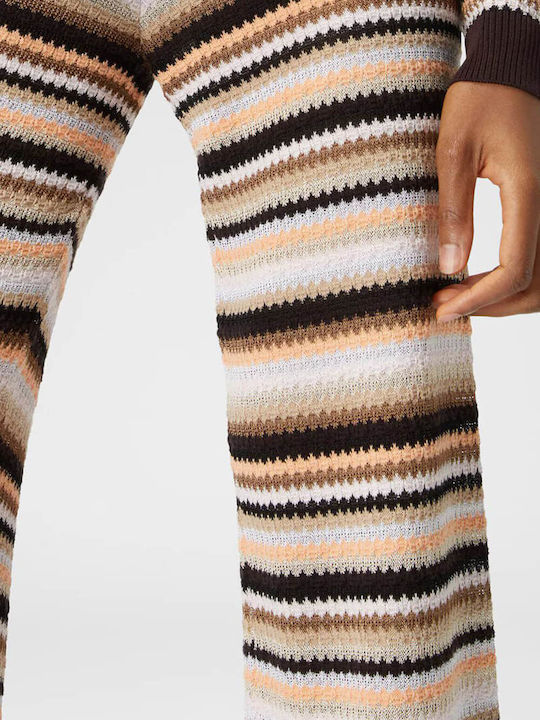 Women's Fabric Trousers Striped