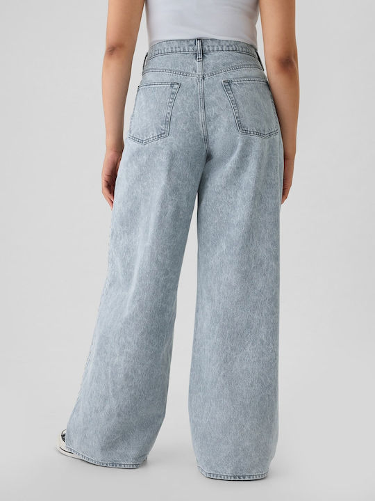 Damenjeans in Weit geschnittener Linie Light Wash