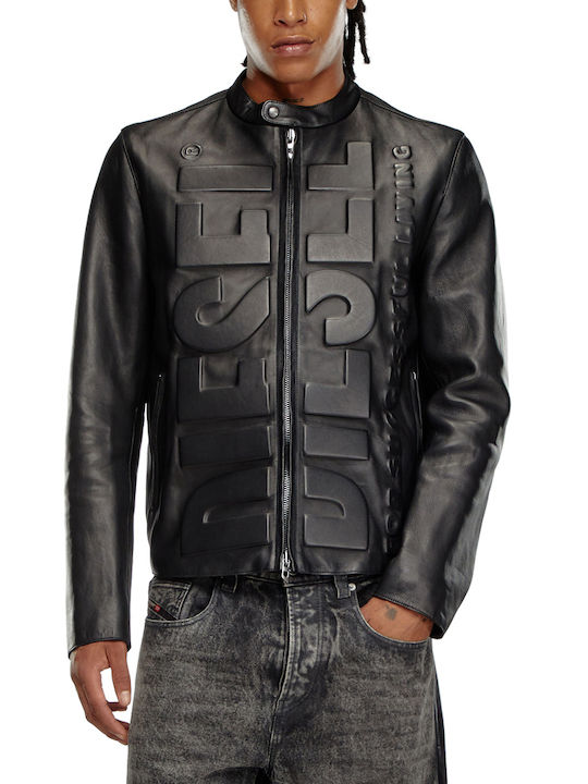 Diesel Leather Jacket BLACK