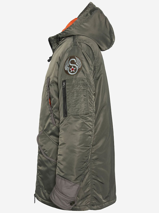 Winter Jacket Parka Khaki
