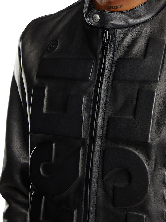 Diesel Leather Jacket BLACK A14214-0BNDG-9XX | Skroutz.mt