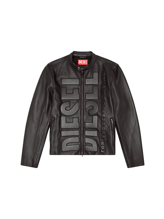 Diesel Leather Jacket BLACK A14214-0BNDG-9XX | Skroutz.mt