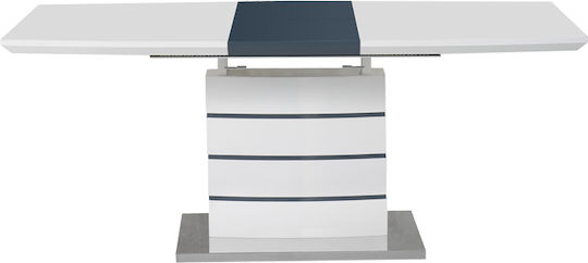 Darsile Маса За Трапезария Разтегателна Сив-Антрацит 140+40x90x76см Darsile Маса За Трапезария Разтегателна Сив-Антрацит 140+40x90x76см