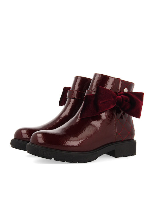 Kinderstiefel mit Reißverschluss Burgundisch