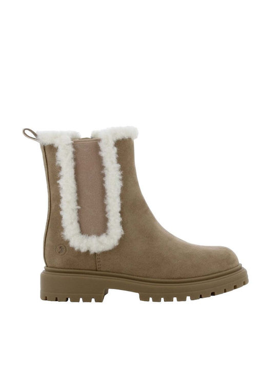 Safety Jogger Kids Anatomic Chelsea Boots with Zipper Beige