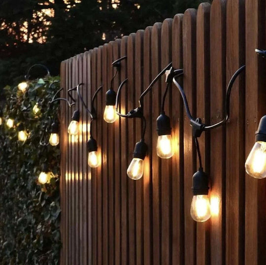 Ghirlande Luminoase Solare 25m/30m 25/30 Becuri Alb Cald Telecomandă