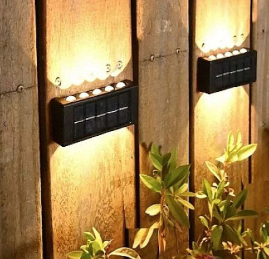 Set de Lămpi Solare de Perete cu 5 LED-uri Iluminare Sus-Jos
