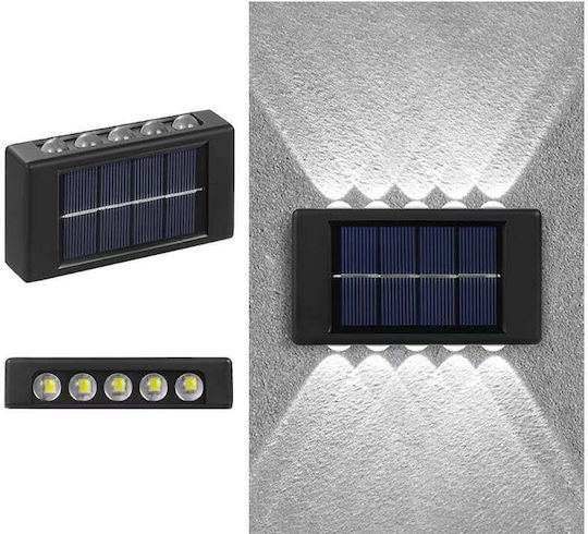 Set de Lămpi Solare de Perete cu 5 LED-uri Iluminare Sus-Jos