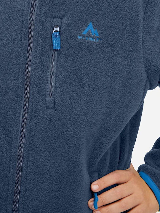 Kids Cardigan Fleece Blue Coari