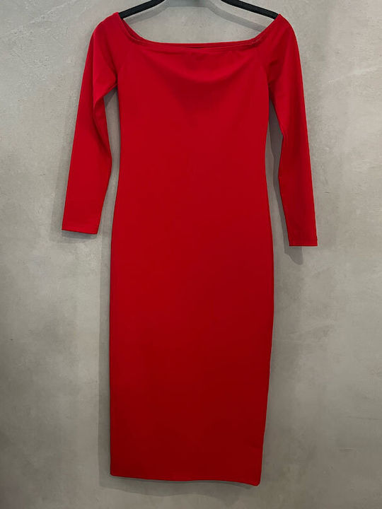 Rochie Midi Roșie