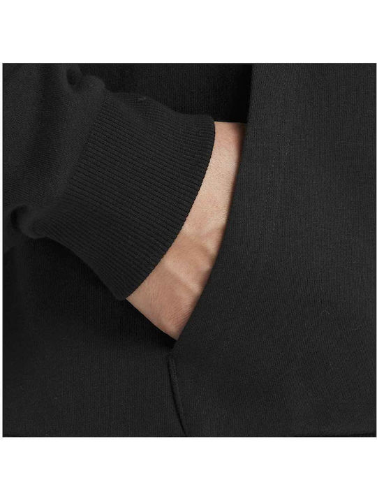 Identity Small Logo Γυναικεία Ζακέτα Φούτερ με Κουκούλα Black
