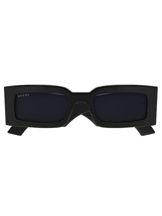 Gucci Unisex Sunglasses With Black Horn-Rimmed Frame And Grey Lens GG1425S 001