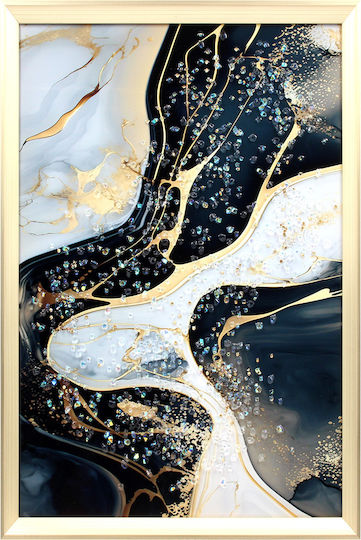Keskor Τρίπτυχος Πίνακας Ξύλινος 120x50cm
