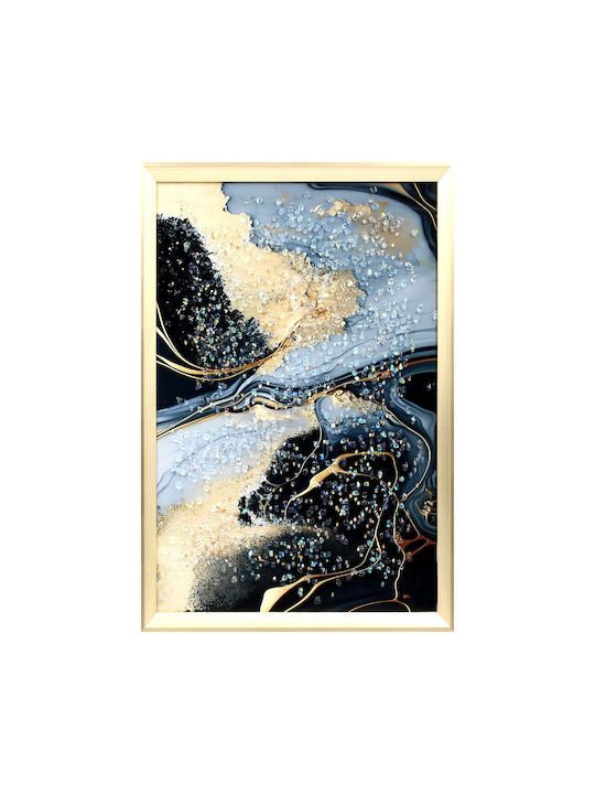 Keskor Τρίπτυχος Πίνακας Ξύλινος 120x50cm