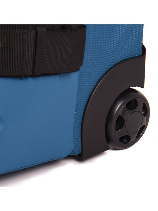 Estil Medium Fabric Blue Suitcase With 2 Wheels Height 63cm
