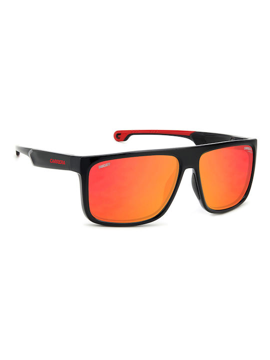 Carrera Ducati Men's Sunglasses with Black Plastic Frame and Red Mirror Lens 011/S OIT/UZ