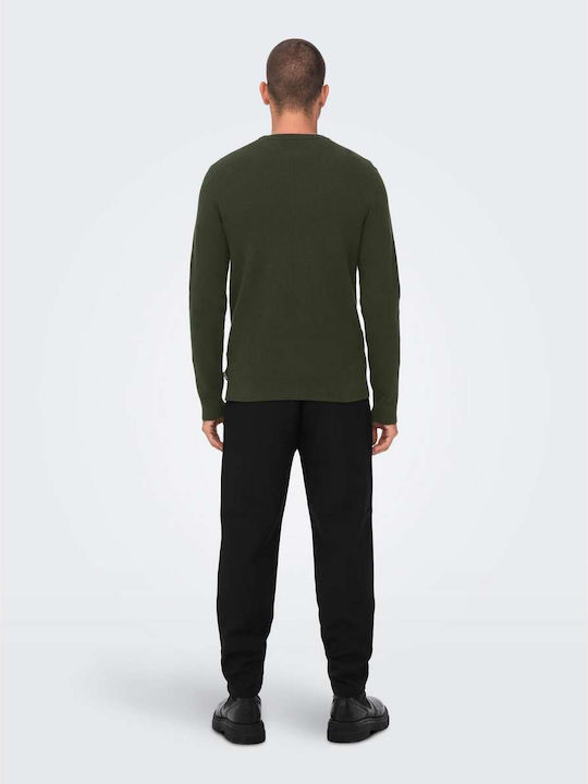 Only & Sons Pullover Rosin / Olive Green