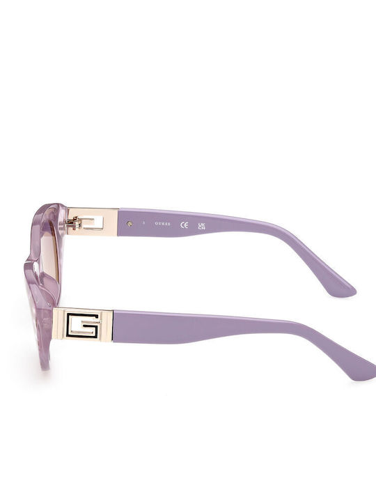 Guess Women's Sunglasses with Multicolour Plastic Frame and Purple Gradient Lens GU7849 83Z
