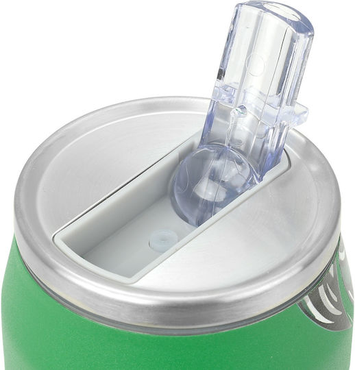Estia Travel Cup Save The Aegean Рециклируема Бутилка Термос Неръждаема Стомана / Пластмаса BPA Free 500ml Panathinaikos BC Edition We The Greens с Сламка