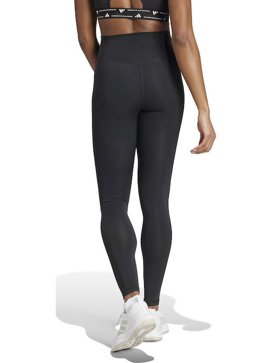 adidas Optime Essentials Full-length Training Μακρύ Κολάν Μαυρο