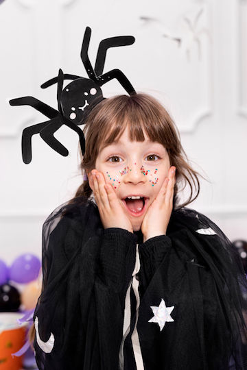 PartyDeco Κρεμαστό Διακοσμητικό για Party Halloween σε Μαύρο χρώμα 5τμχ 17εκ.