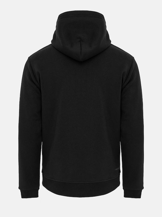 Φούτερ με Κουκούλα Black