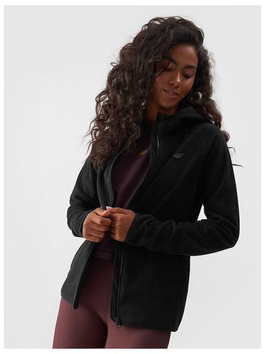 Women's Cardigan with Zipper Black