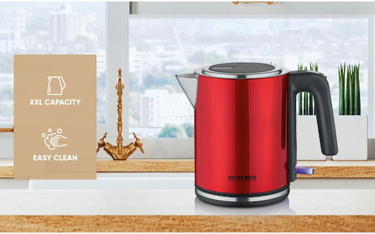 Severin Fierbător 1lt 2400W Roșu