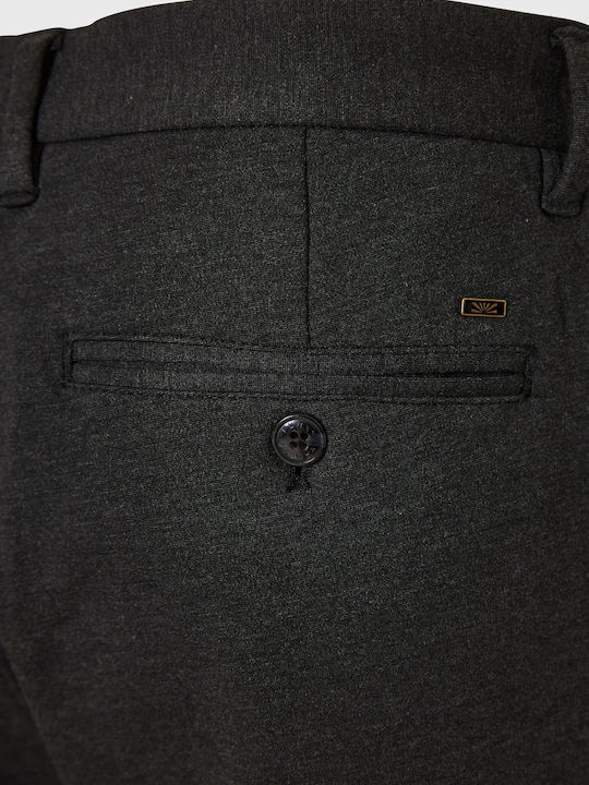 Trousers Chino Elastic in Regular Fit Gray