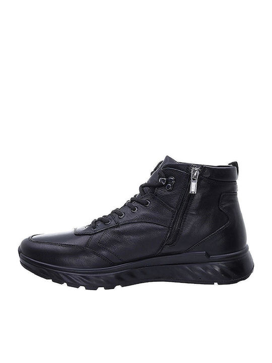 Leather Black Men's Boots