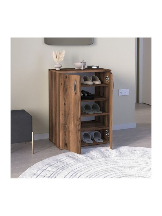 Manolo Wooden Shoe Organizer Brown 60x38x81.4cm