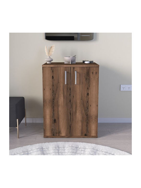 Manolo Wooden Shoe Organizer Brown 60x38x81.4cm