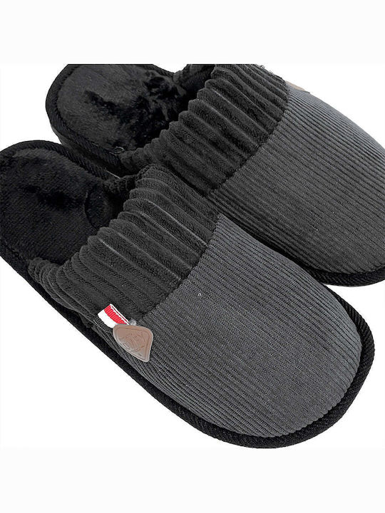 Winterliche Herrenhausschuhe Schwarz AXP-60688-3