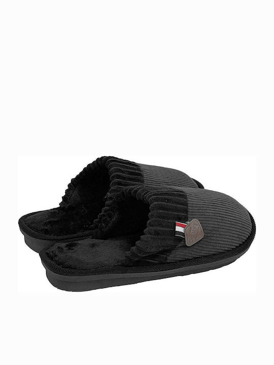 Winterliche Herrenhausschuhe Schwarz AXP-60688-3