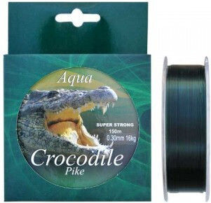 Найлонова нишка монофиламент Aqua Crocodile Pike 150 м тъмно зелено