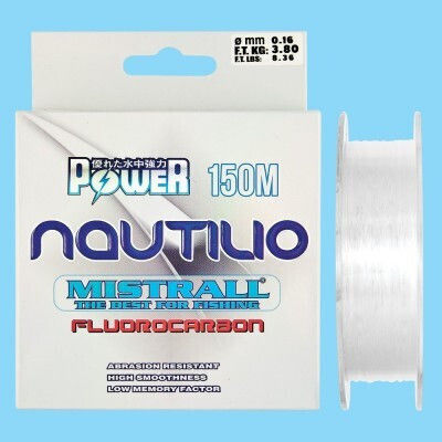 Mistrall Nautilio 150 M Nylon Monofilament Fluorocarbon Coating Invisible In Water