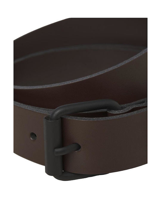 Jack & Jones Men's Leather Belt Brown